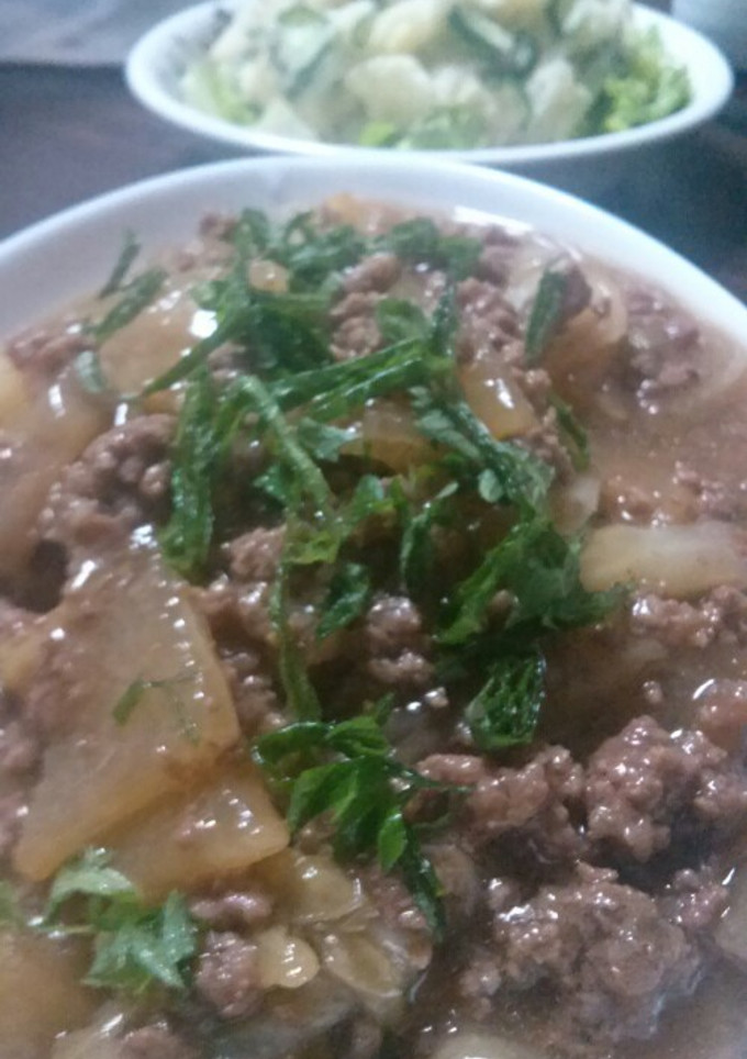 ☆簡単 ひき肉の煮物☆-レシピのメイン写真