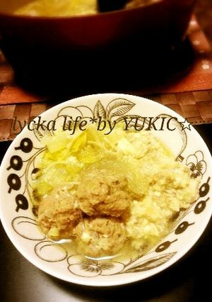 あったか♡豆腐団子と肉団子の春雨スープ鍋-レシピのメイン写真