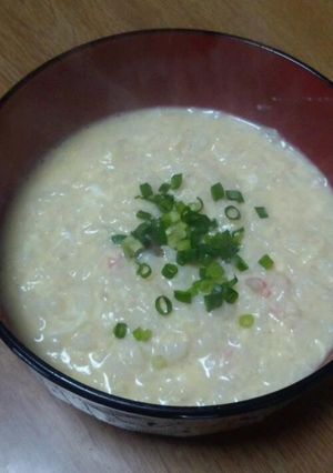ピリ辛味噌汁雑炊-レシピのメイン写真