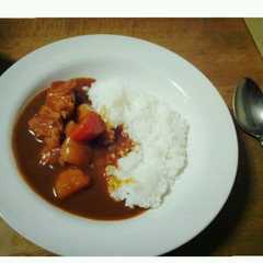 รูปของ 街のカレー屋さんのカレーライス♪