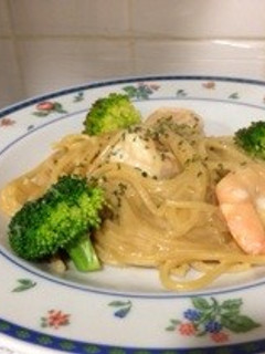 本格派 エビクリームパスタ-レシピのメイン写真