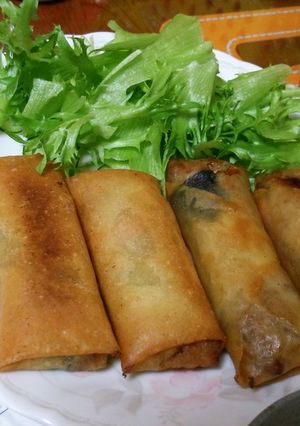 余った中華丼の具が春巻きに-レシピのメイン写真