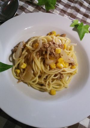 ツナコーンパスタ-レシピのメイン写真