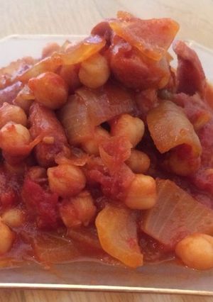 ひよこ豆が美味しいトマト煮！-レシピのメイン写真