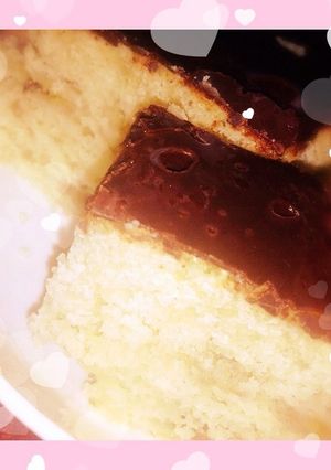 HM簡単しっとりチョコonバナナケーキ♪-レシピのメイン写真