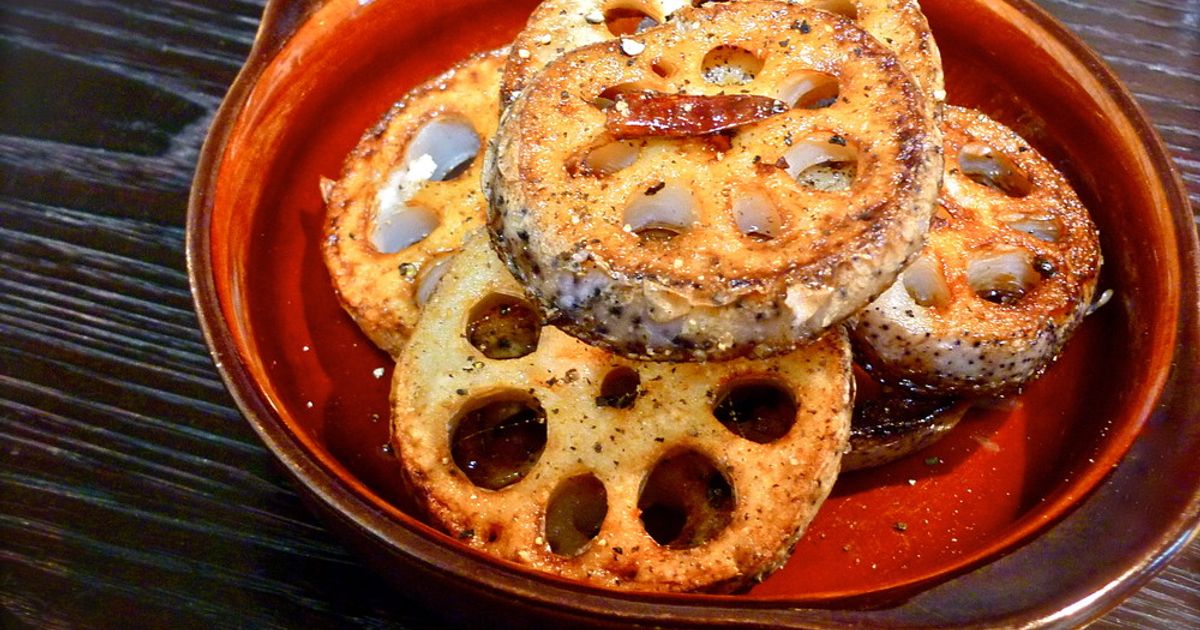 レンコンのオリーブオイル焼き by Huuuuuuuuu 【クックパッド】 簡単