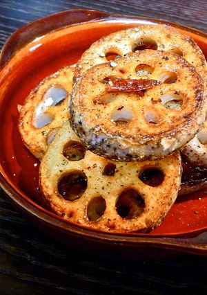 レンコンのオリーブオイル焼き-レシピのメイン写真