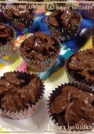 バレンタイン♡にコーンフレークチョコ-レシピのメイン写真