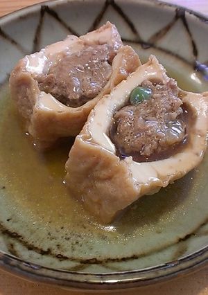 厚揚げの肉詰め煮-レシピのメイン写真
