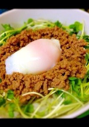 大好評！簡単カフェご飯！鶏そぼろ丼-レシピのメイン写真