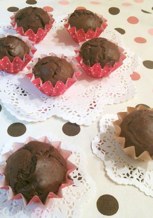 バレンタインに♡簡単チョコカップケーキ-レシピのメイン写真