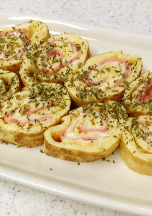 ✿チーズとハムで♪卵のぐーるぐる-レシピのメイン写真