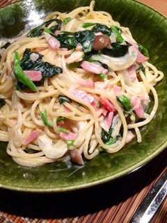 ほうれん草とベーコンのクリームパスタ-レシピのメイン写真