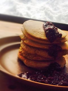 乳卵不使用◆マクロビきな粉パンケーキ-レシピのメイン写真