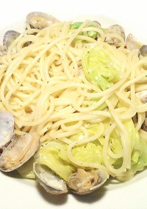 手軽にキャベツとあさりのボンゴレ-レシピのメイン写真