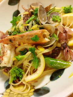 菜の花と魚介の春のパスタ-レシピのメイン写真