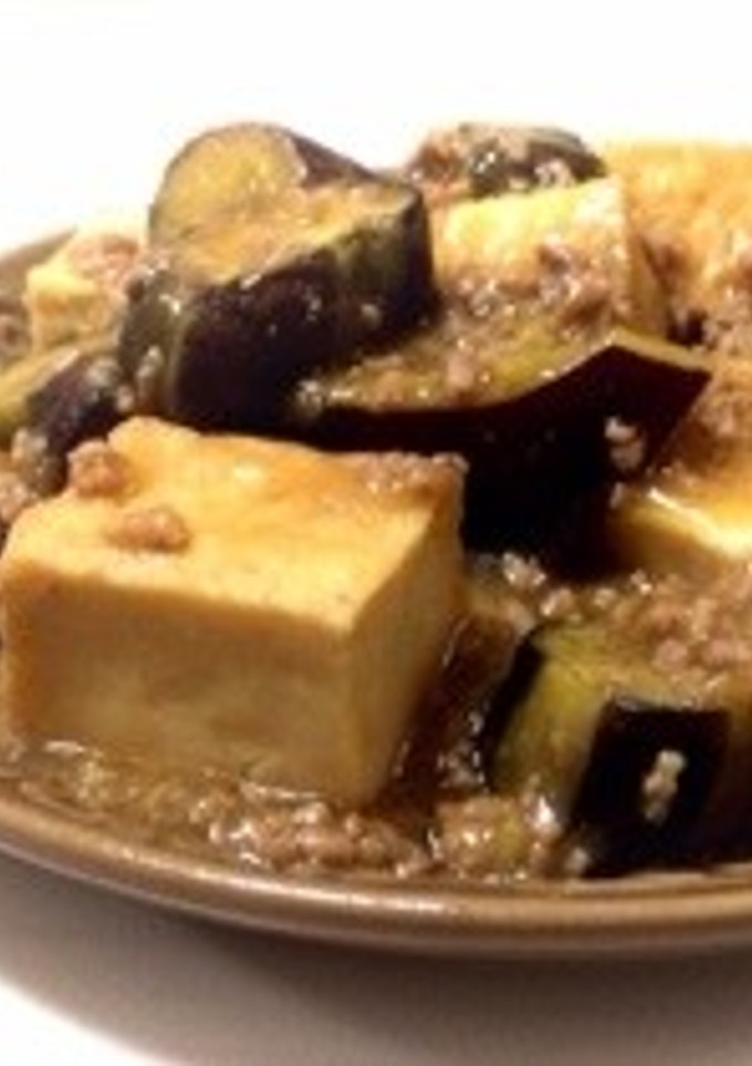 厚揚げと茄子とさつまいものひき肉餡-レシピのメイン写真