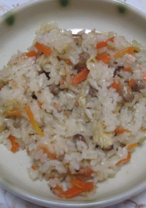 大豆の炊き込みご飯-レシピのメイン写真