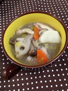 生姜入り☆鶏胸肉ときのこの具沢山スープ-レシピのメイン写真
