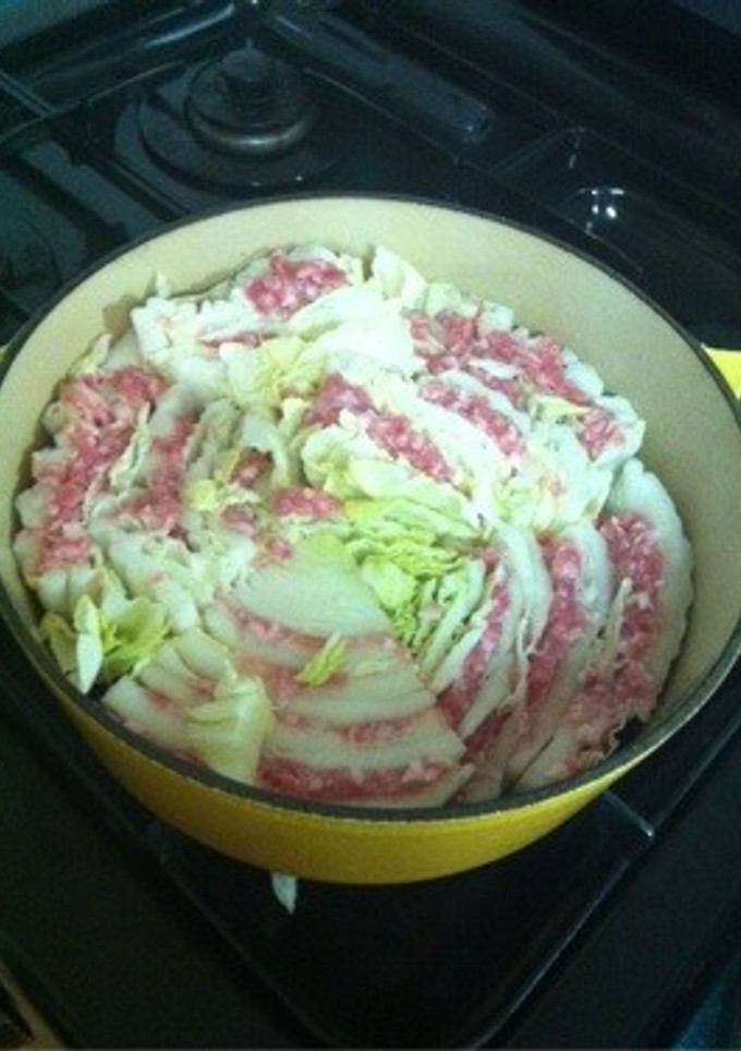 あっさり白菜と豚ひき肉の重ねスープ-レシピのメイン写真