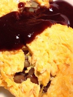 納豆オムレツ-レシピのメイン写真
