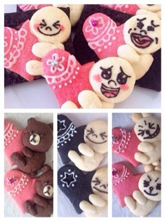 LINE友チョコ☆かわいいハートクッキー-レシピのメイン写真