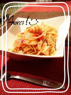 激旨☆たらのダシ香るエリンギパスタ-レシピのメイン写真