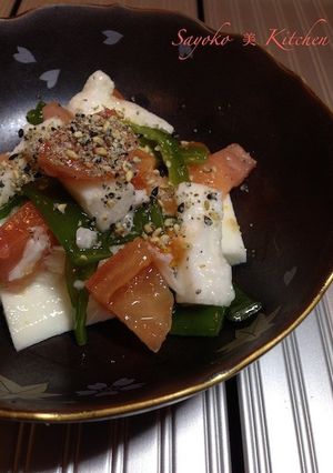 たたき長芋と茎わかめのとろとろ酢の物-レシピのメイン写真