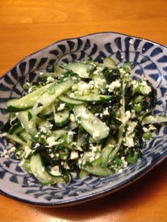 豆腐ときゅうりとわかめのサラダ-レシピのメイン写真