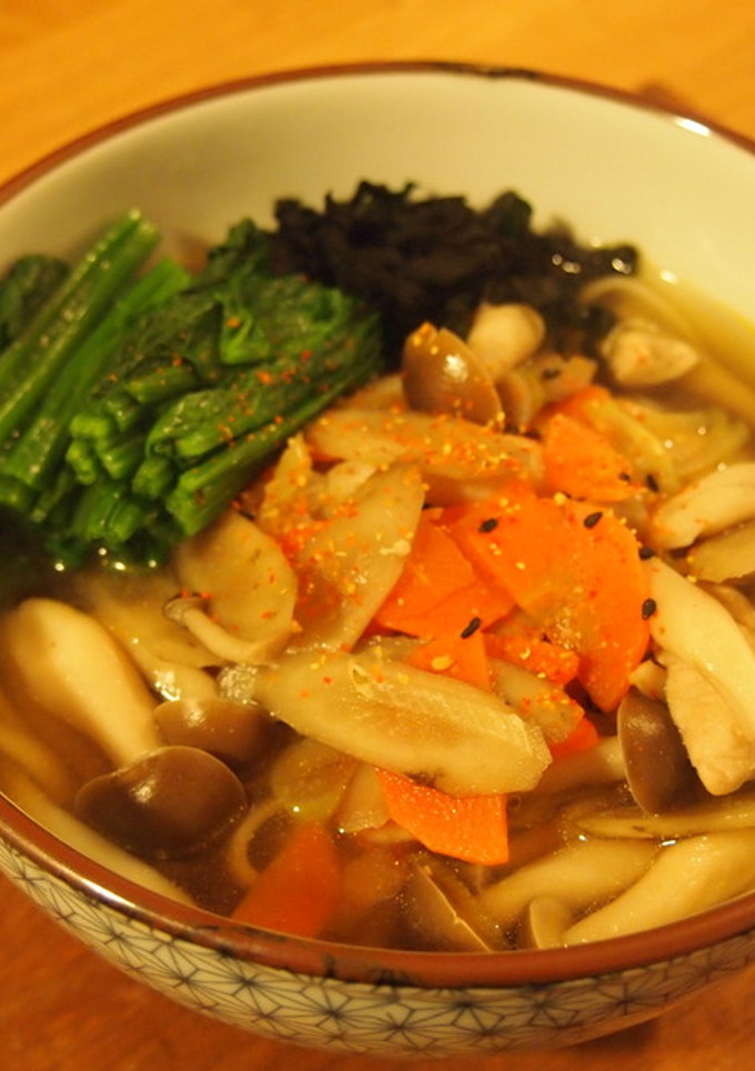 根菜ときのこのうどん-レシピのメイン写真