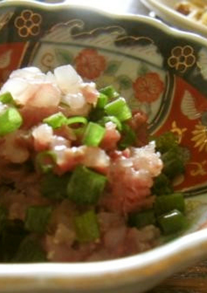 鯵の切れ端と血合い骨の味なタタキ-レシピのメイン写真