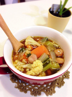 葉も♪カリフラワーと人参のカレースープ-レシピのメイン写真