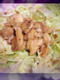 鶏肉レタスサラダ-レシピのメイン写真