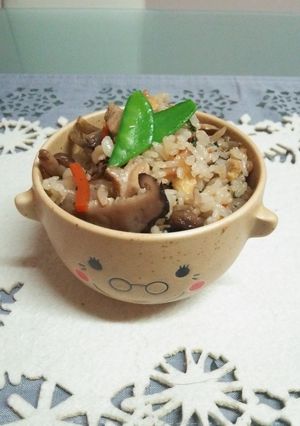 鶏とキノコの絶品炊き込みご飯-レシピのメイン写真