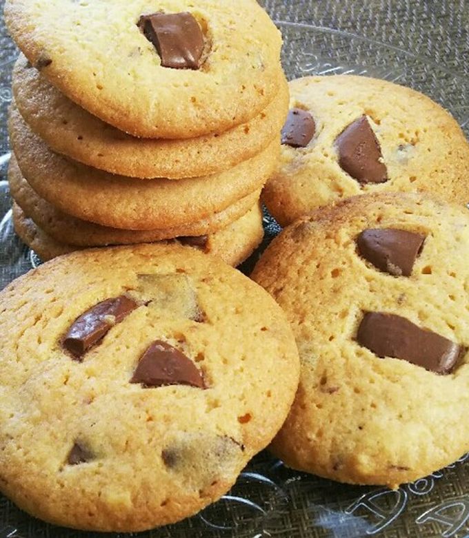バター控えめ！簡単チョコチャンククッキー-レシピのメイン写真