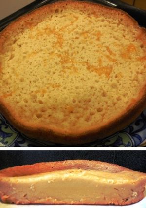 炊飯器で作る ～ 蜂蜜チーズ風味ケーキ-レシピのメイン写真