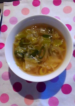 ネギたっぷり生姜スープ-レシピのメイン写真