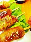 お弁当BBQにも　ミニ肉巻きおにぎり棒♪