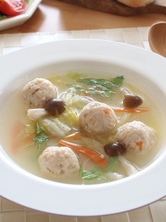 \大同電鍋レシピ/鶏団子と野菜のスープ-レシピのメイン写真