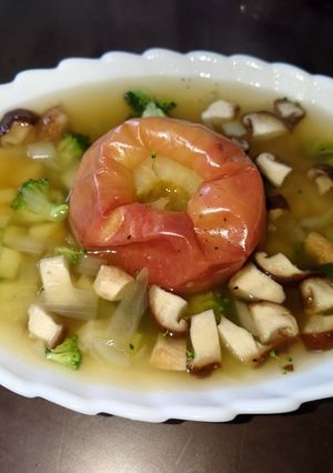まるごとりんごのスープ-レシピのメイン写真