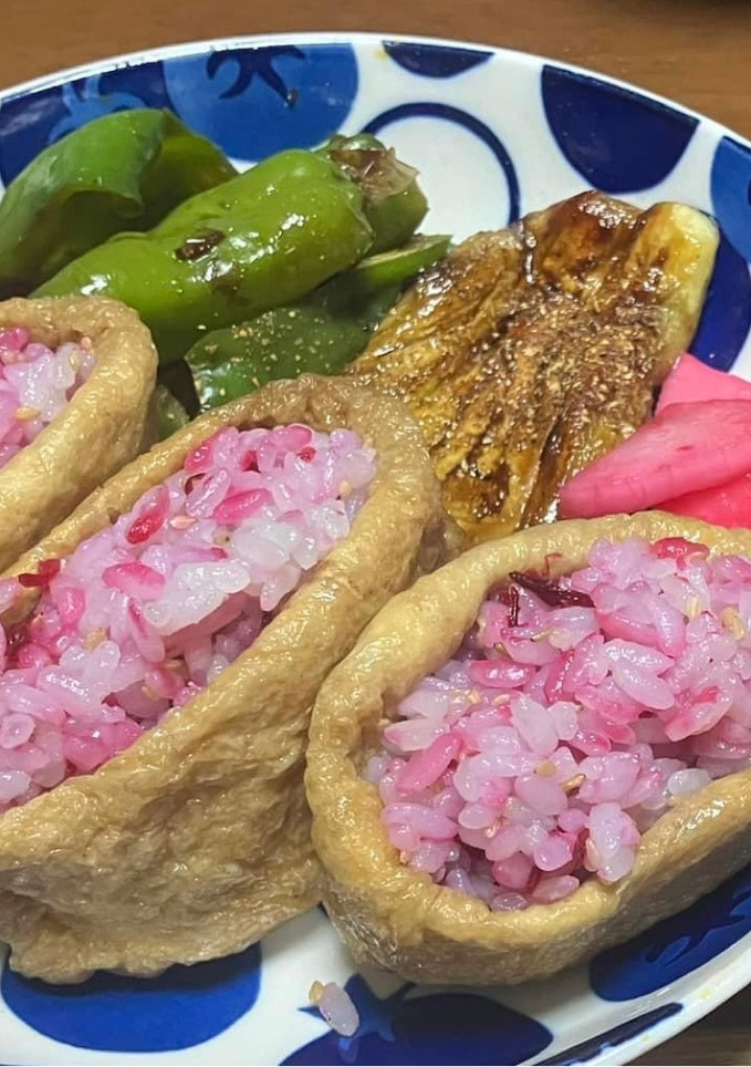 簡単！塩漬けローゼルでお稲荷さん-レシピのメイン写真