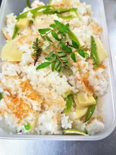 タケノコの中華風おこわ-レシピのメイン写真