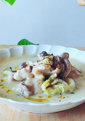 ルー不要☆簡単白菜チキンクリームシチュー-レシピのメイン写真
