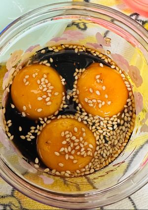味付け卵の黄身-レシピのメイン写真