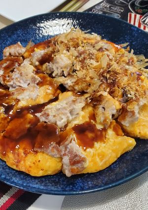 余ったお餅でふわふわなお好み焼き風-レシピのメイン写真