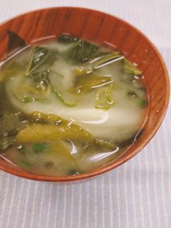 モロヘイヤの味噌汁-レシピのメイン写真