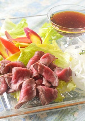 牛のたたきサラダの新味料入りドレッシング-レシピのメイン写真