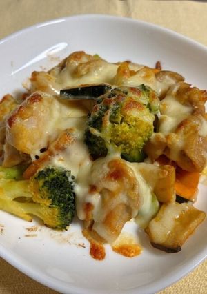 チキンと彩り野菜のオーブン焼き-レシピのメイン写真