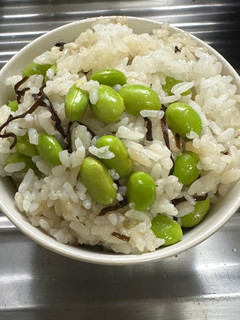 ★まぜるだけ★枝豆と塩昆布の混ぜめし-レシピのメイン写真