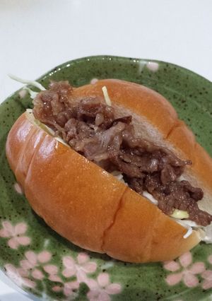 焼き肉ﾛｰﾙﾊﾟﾝｻﾝﾄﾞ-レシピのメイン写真